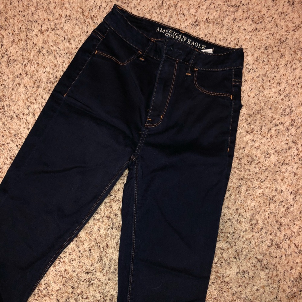 American Eagle Dark Wash High Rise Jeggings